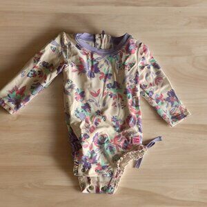 Ruffle Butts Long Sleeve Swim Suit